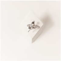 Anello Donna in Oro bianco Diamante Monaldi Gioielli ELI12335